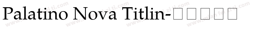 Palatino Nova Titlin字体转换